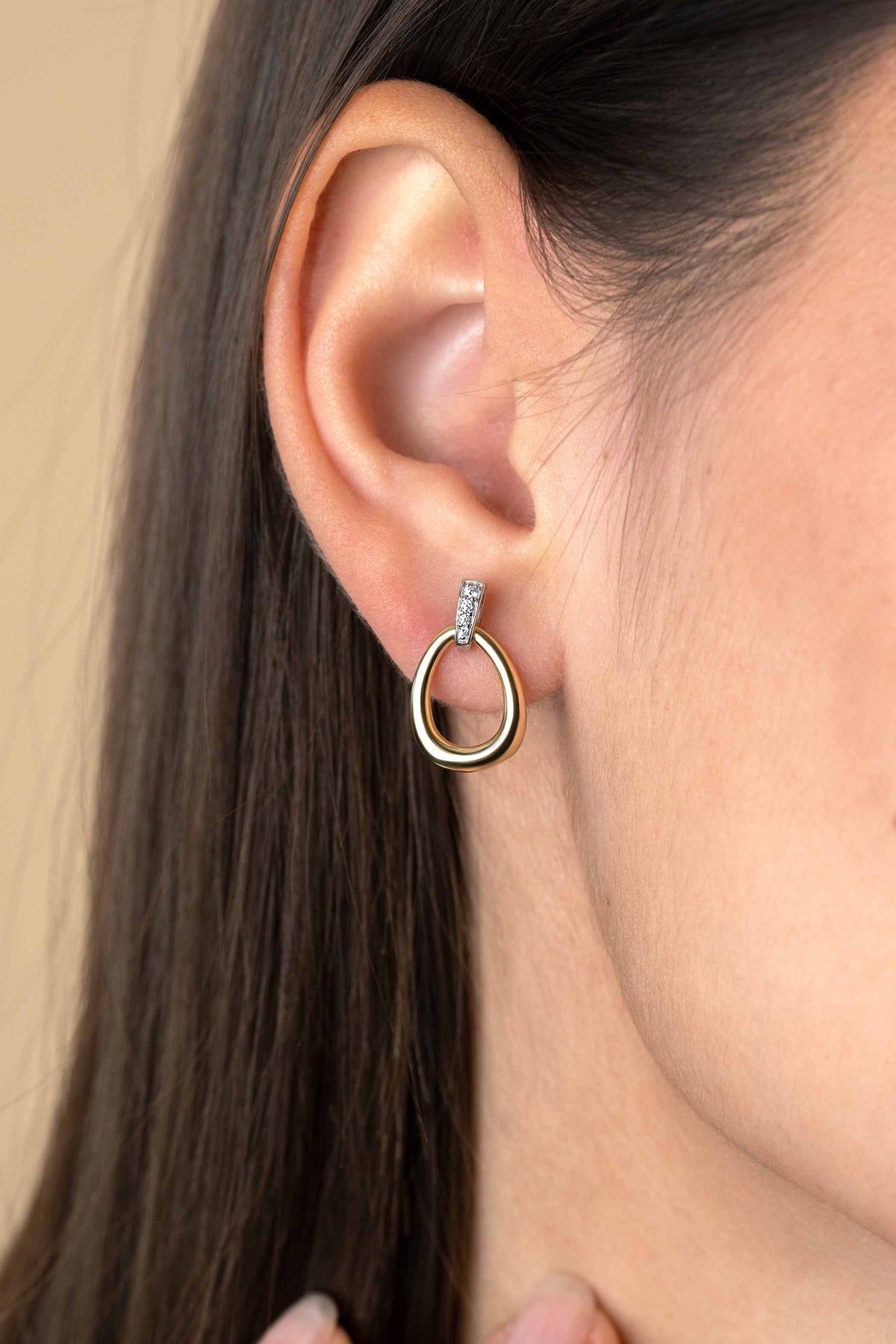 Zinzi Pendientes Chapado en Oro Zio1709 Y