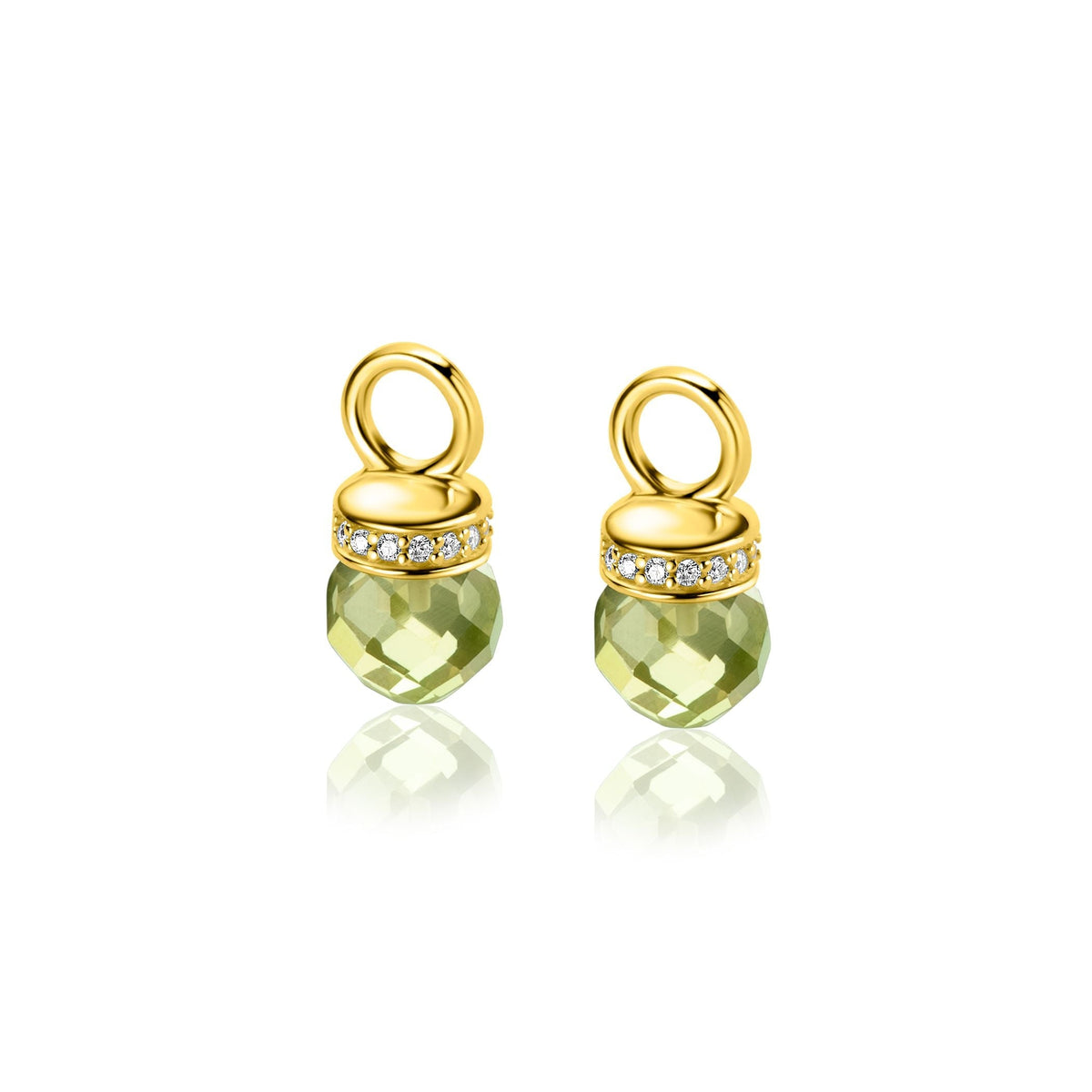 Zinzi Pendientes Chapado en Oro Zich2428