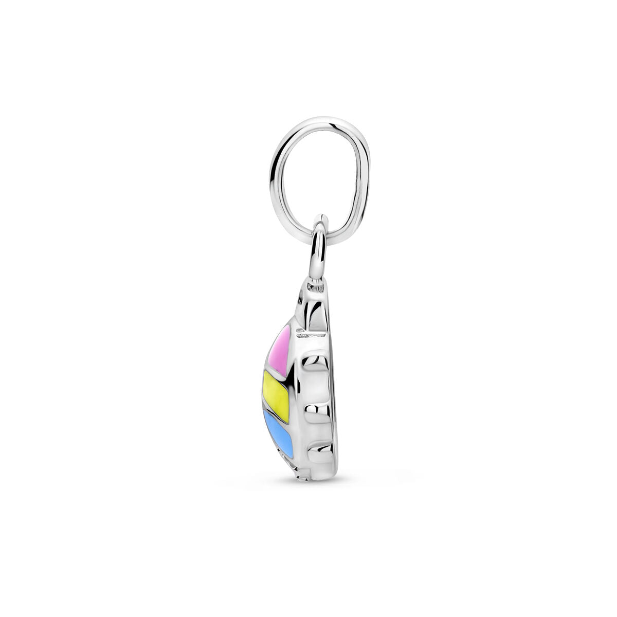 colgante mariquita circonita plata rodiada