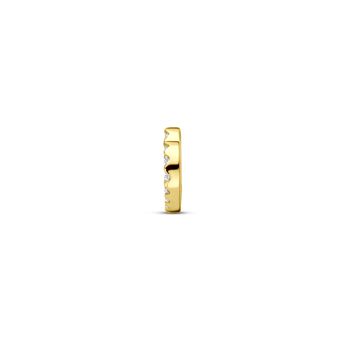 colgante corazón diamante 0.05ct h si 6,5 mm oro amarillo