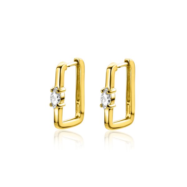 Zinzi Pendientes Chapado en Oro Zio2448 G