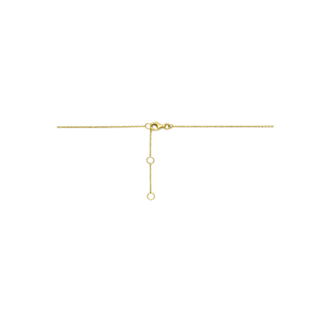 collier parelmoer 41 - 43 - 45 cm 14K geelgoud