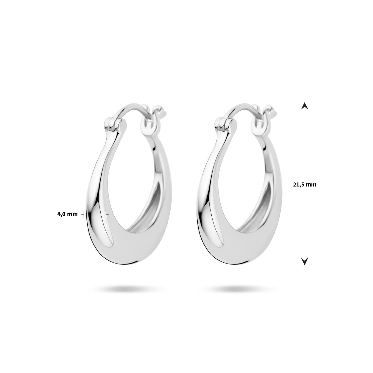 aros tubo redondo 21,5 mm plata rodiado