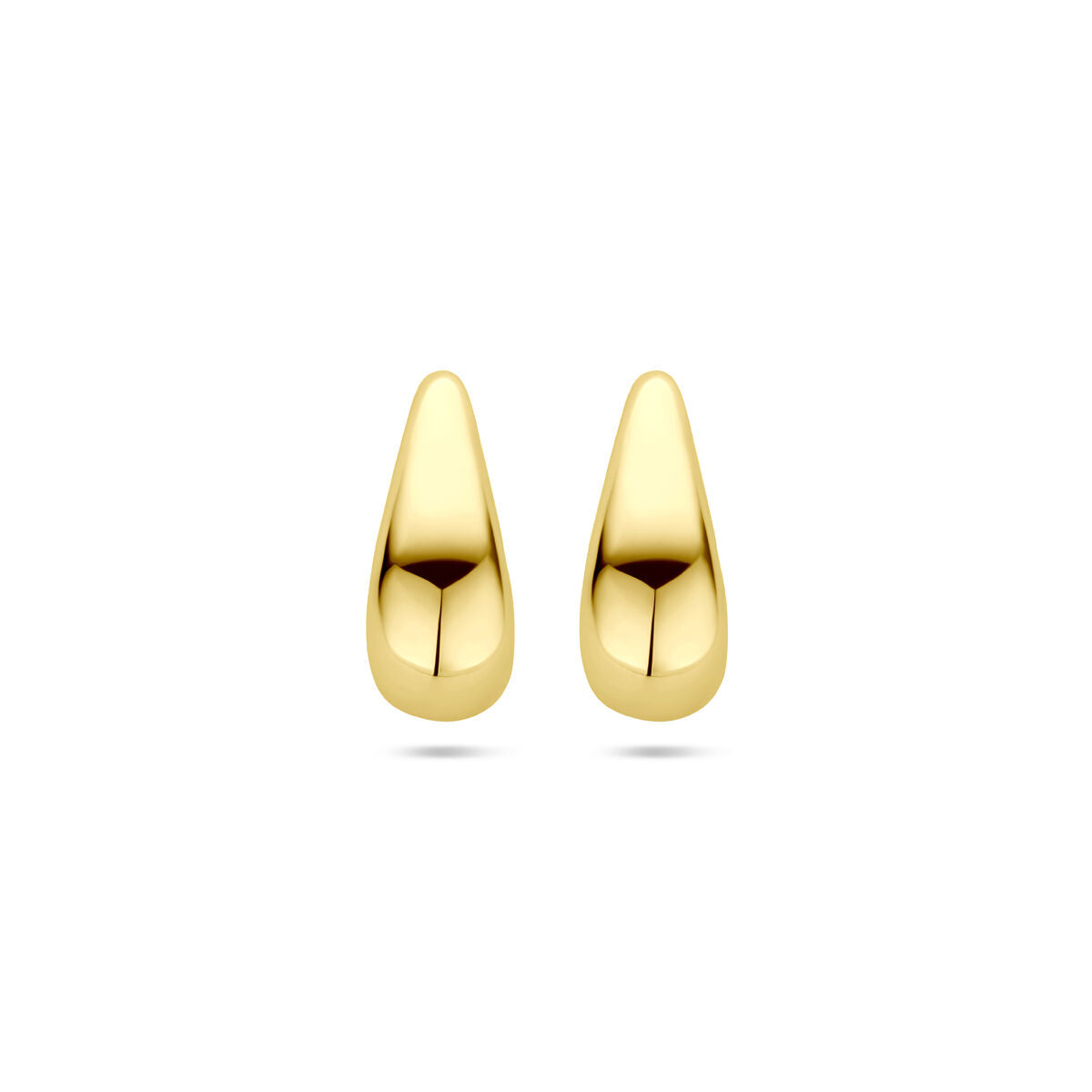 Pendientes de gota de 15,5 mm en oro amarillo de 14 quilates.