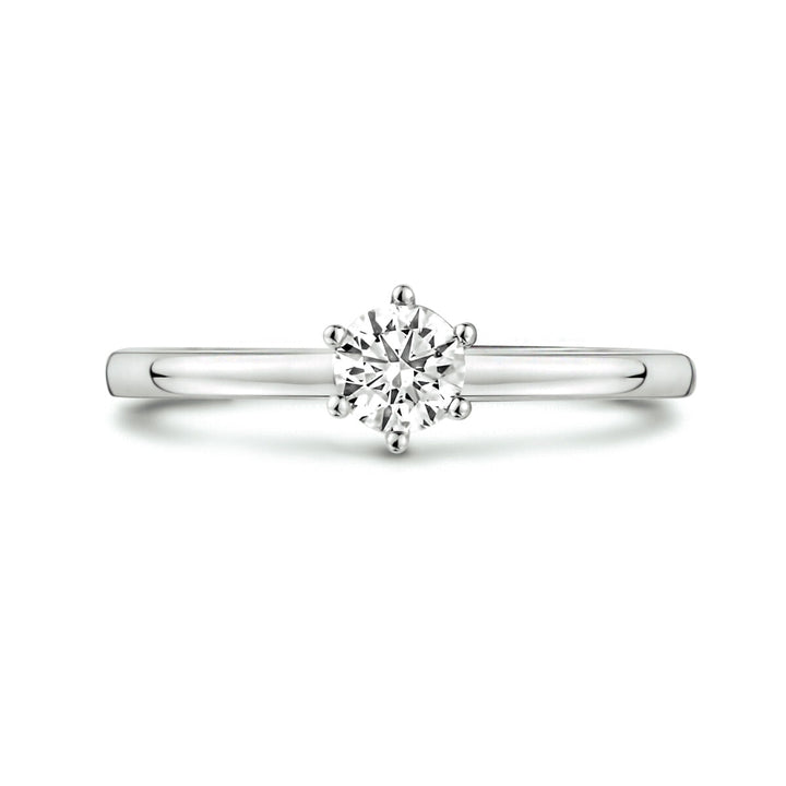 ring diamant 0.25ct h si 14K witgoud