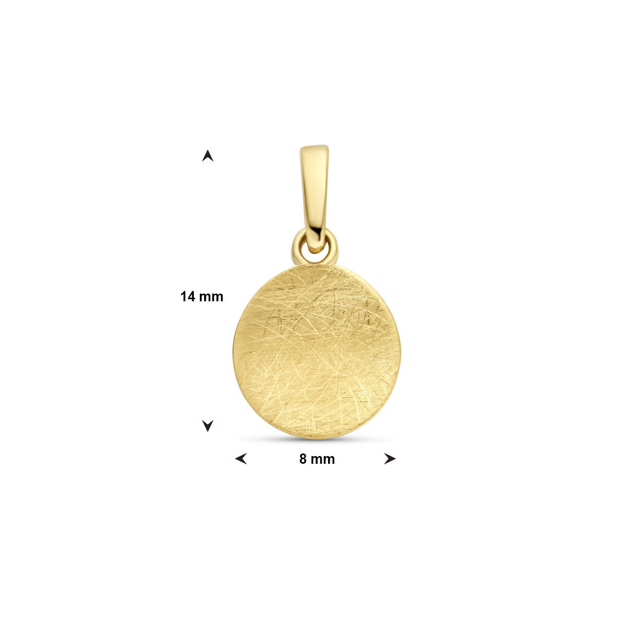colgante scratch oro amarillo 14K