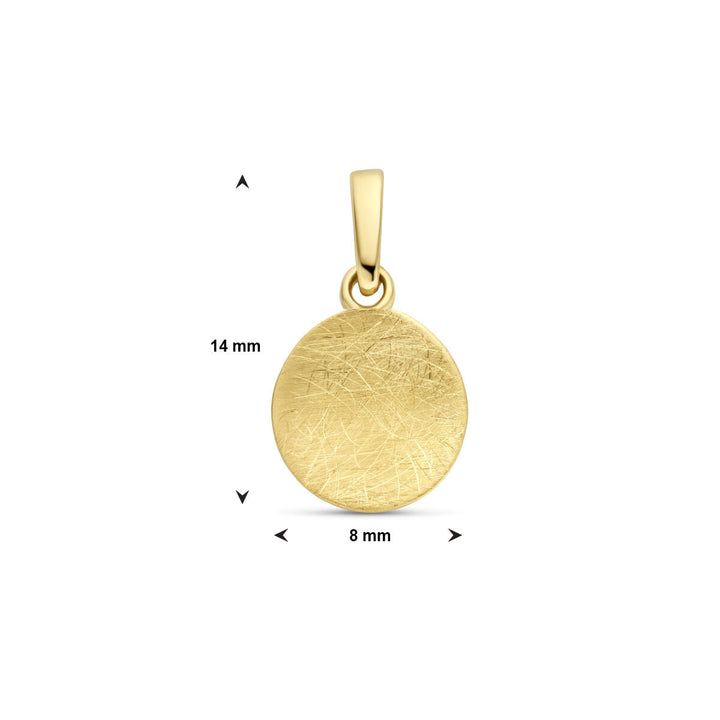 hanger scratch 14K geelgoud