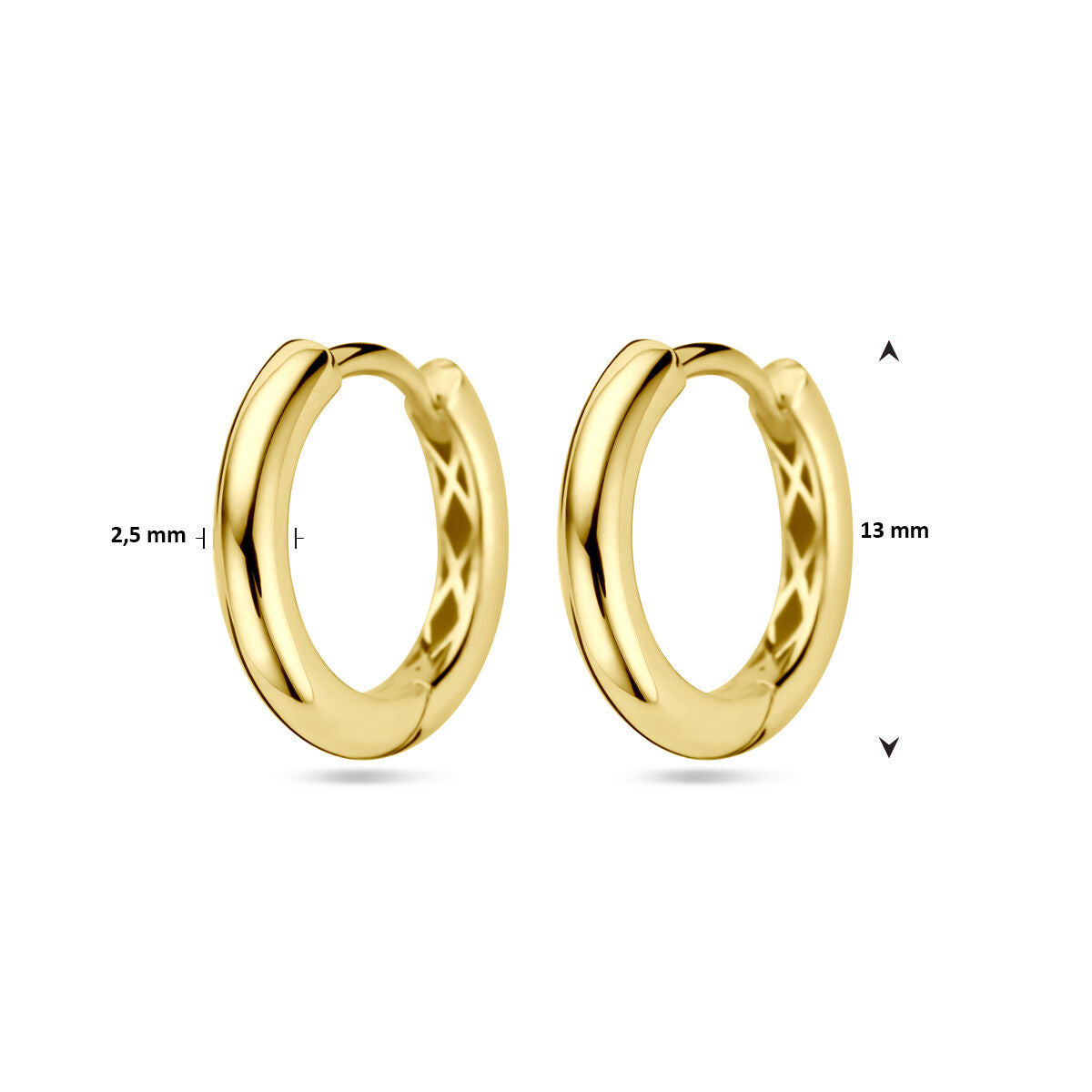 aros 14K oro amarillo