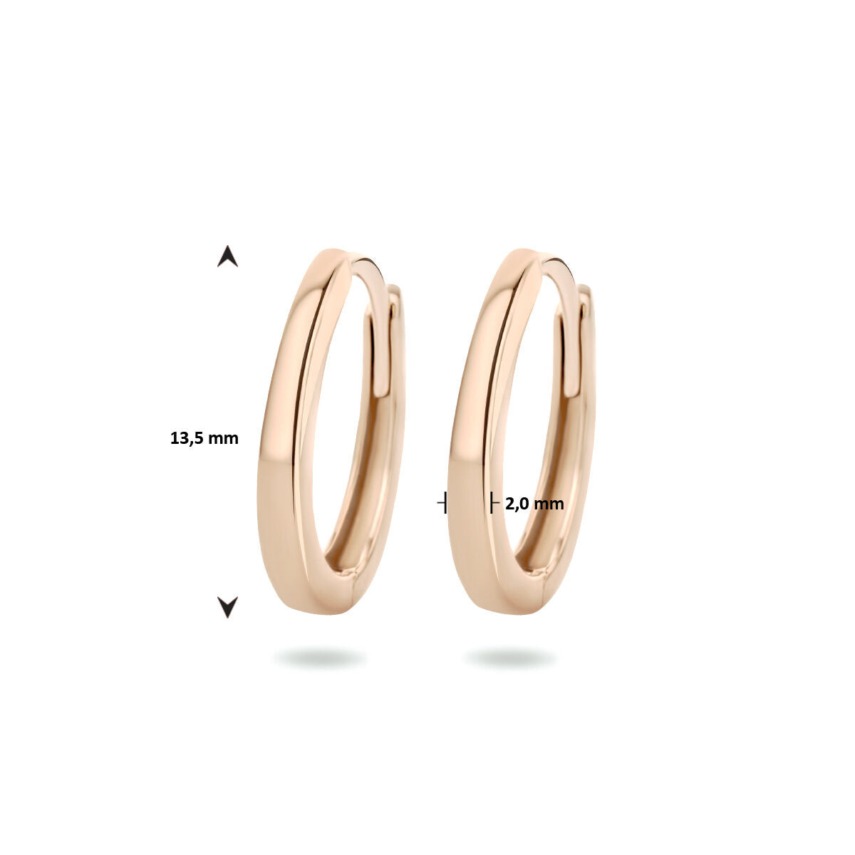 aros 14K oro rosa