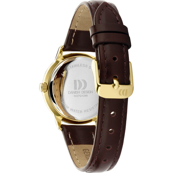Danish design dames horloge bordeaux wijzerplaat - IV27Q1288