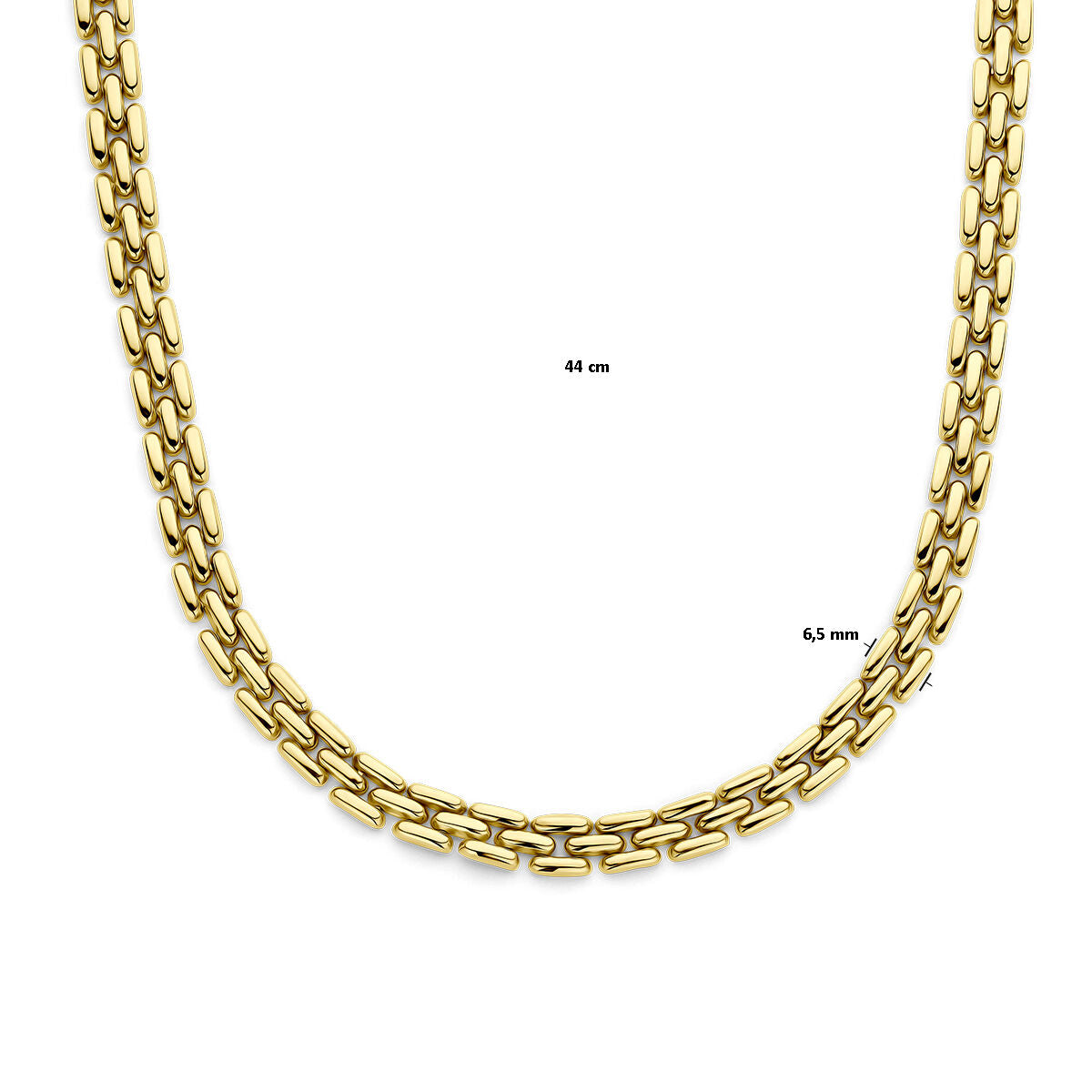 collar pantera 6,5 mm 44 cm 14K oro amarillo