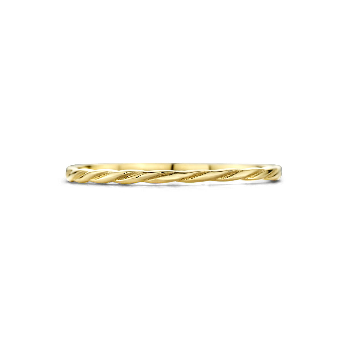 Anillo de oro amarillo trenzado 14K