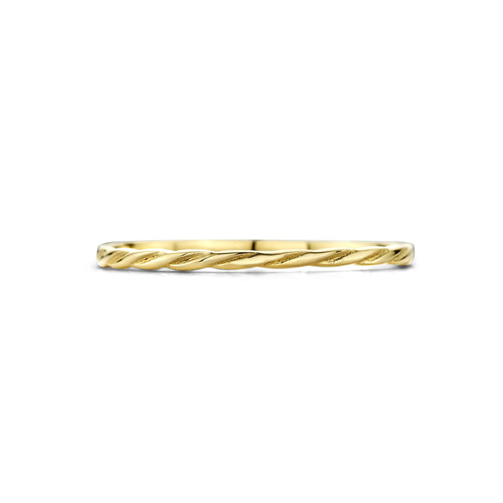 Geelgouden ring gedraaid 14K