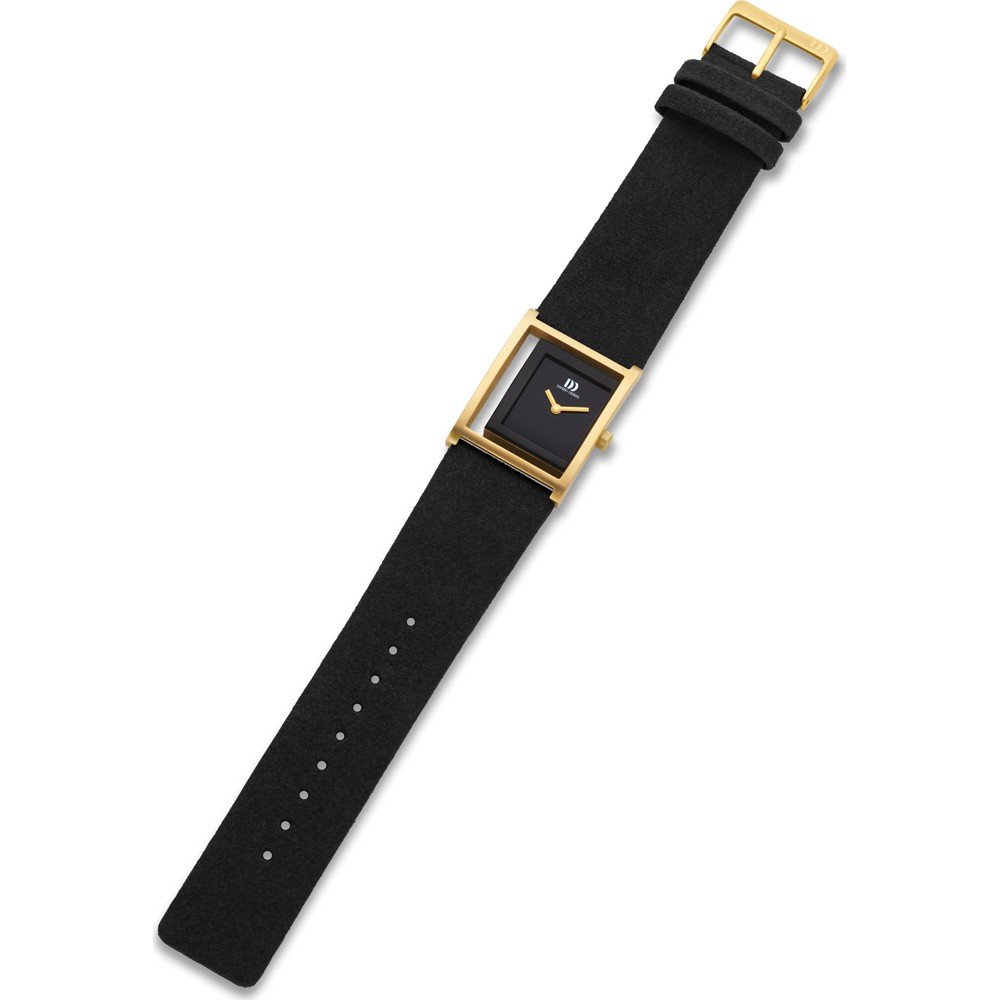 Reloj de mujer diseño danés esfera negra - IV11Q1292