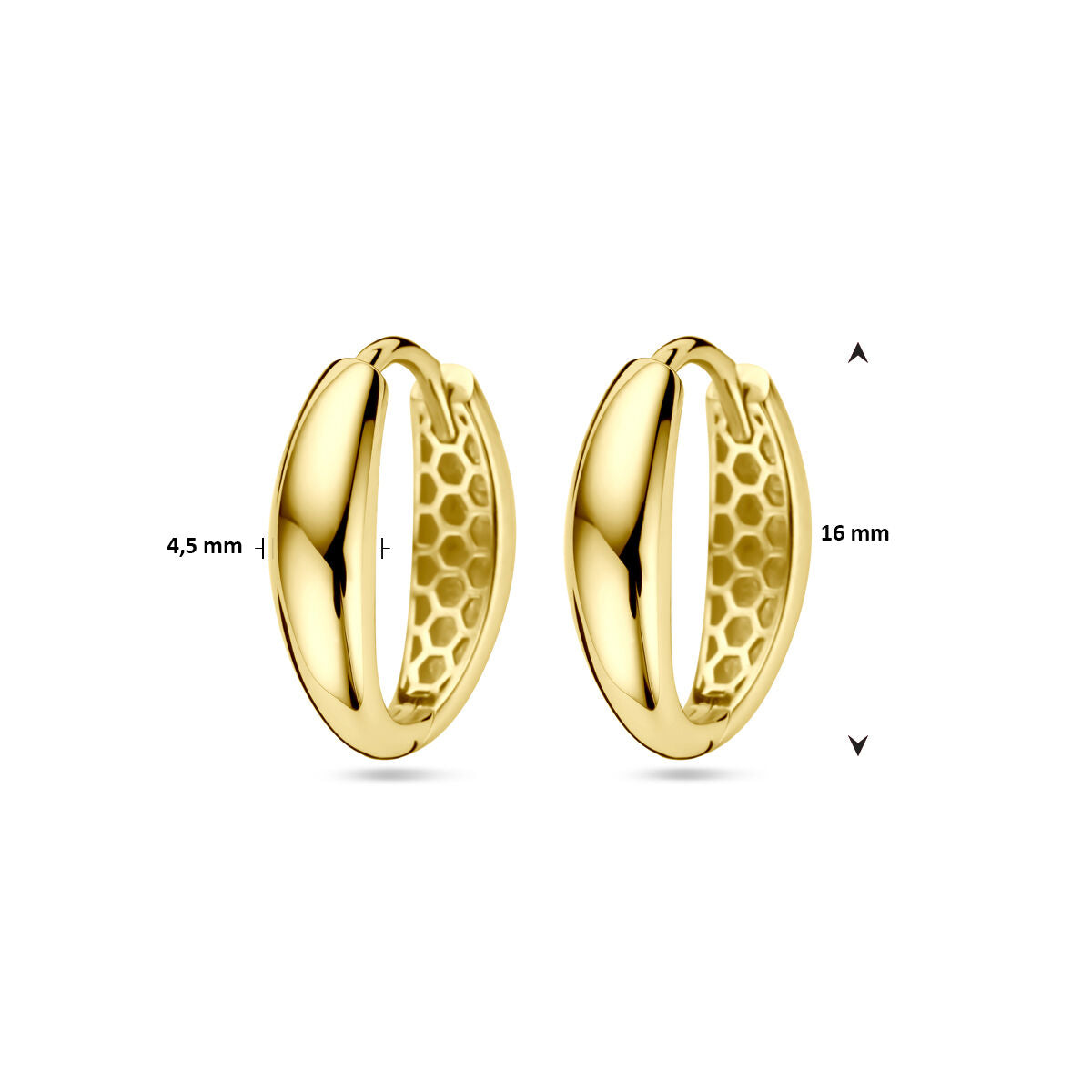aros 14K oro amarillo