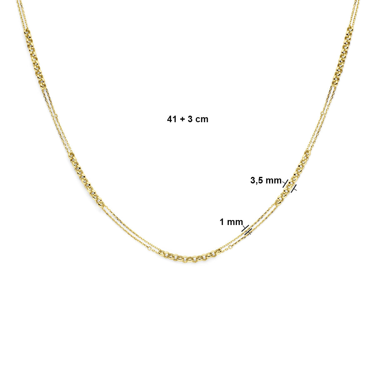 Collar de mujer en oro 14K
