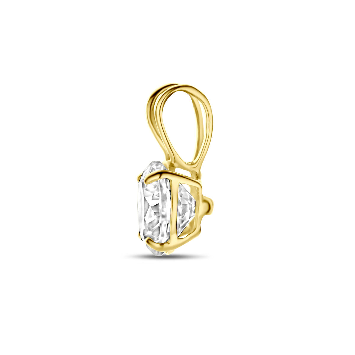 colgante de circonita oro amarillo 14K