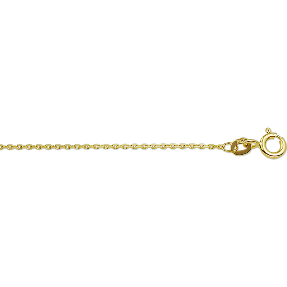 cadena de ancla de oro amarillo de 18 quilates