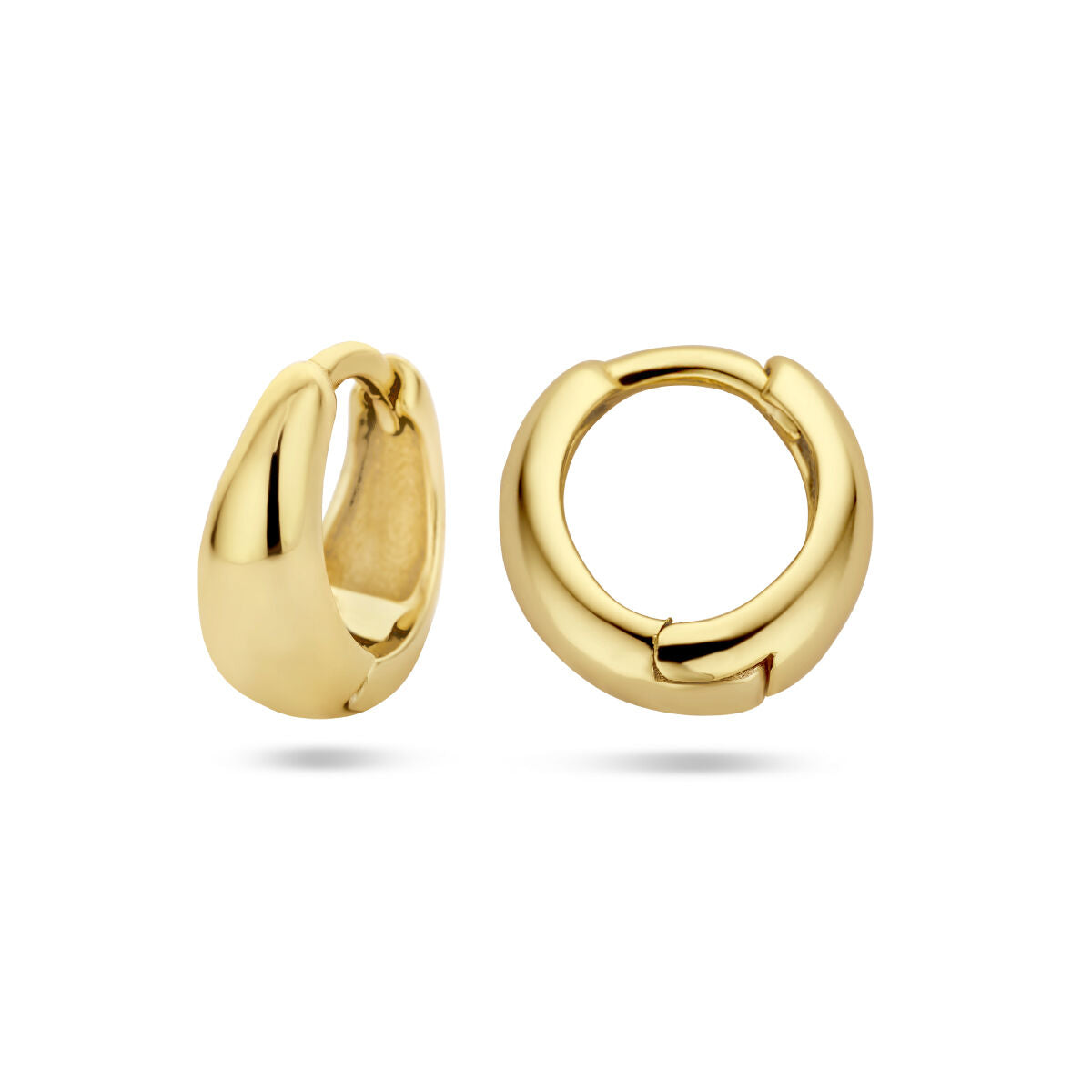 aros 1 micrón plata chapado en oro amarillo