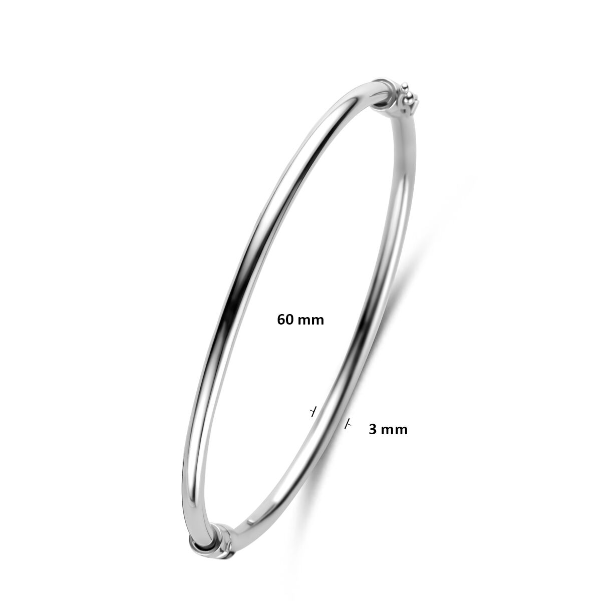 Pulsera de plata de mujer – rodiada