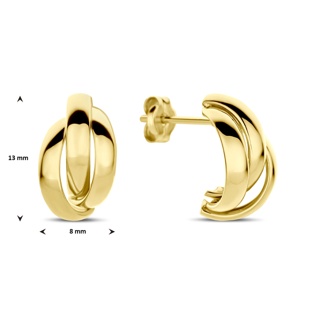 aros 13 mm oro amarillo