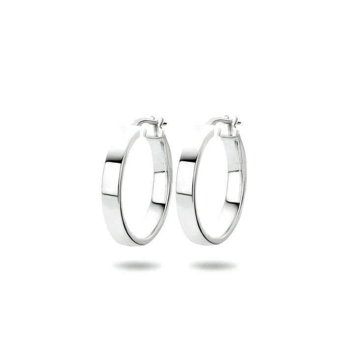 oorringen zilver gerhodineerd