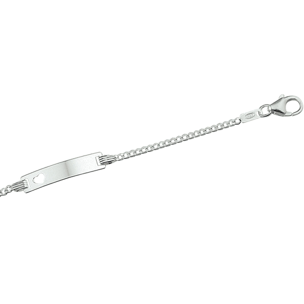 pulsera gourmet grabada placa 4,2 mm 9 - 11 cm