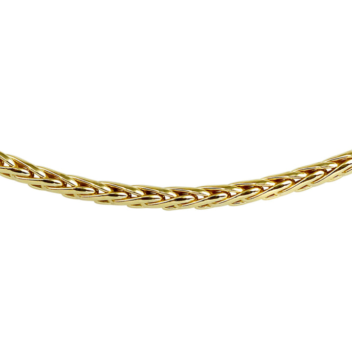 collier vossestaart 4,0 mm Zilgold (geelgoud met zilverkern)