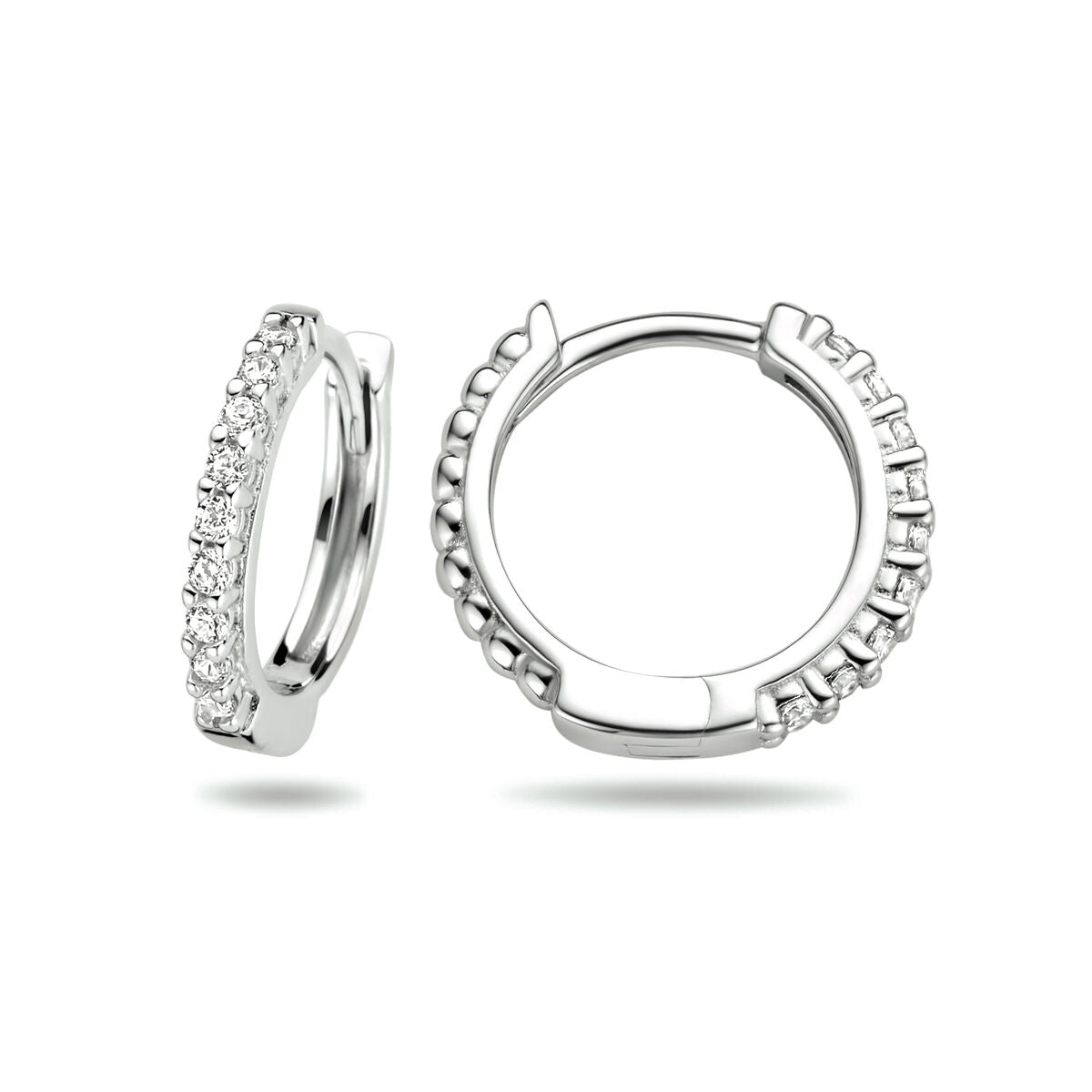 aros de circonita plata rodiada
