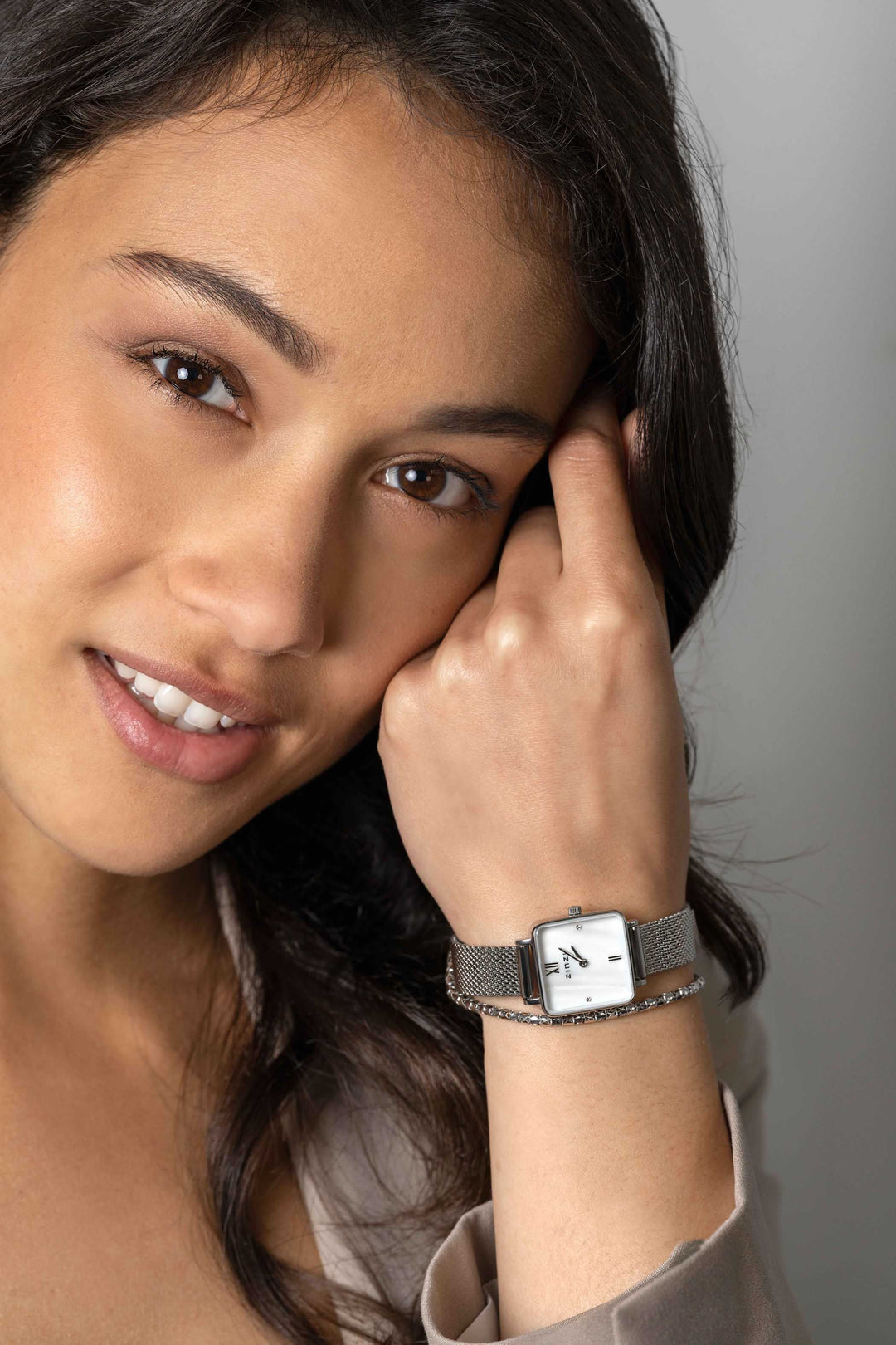 Zinzi zilverkleurig Horloge Staal Ziw1717