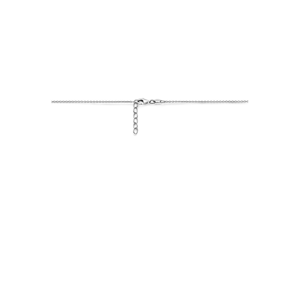 collar de corazones 36 + 2 cm plata rodiada