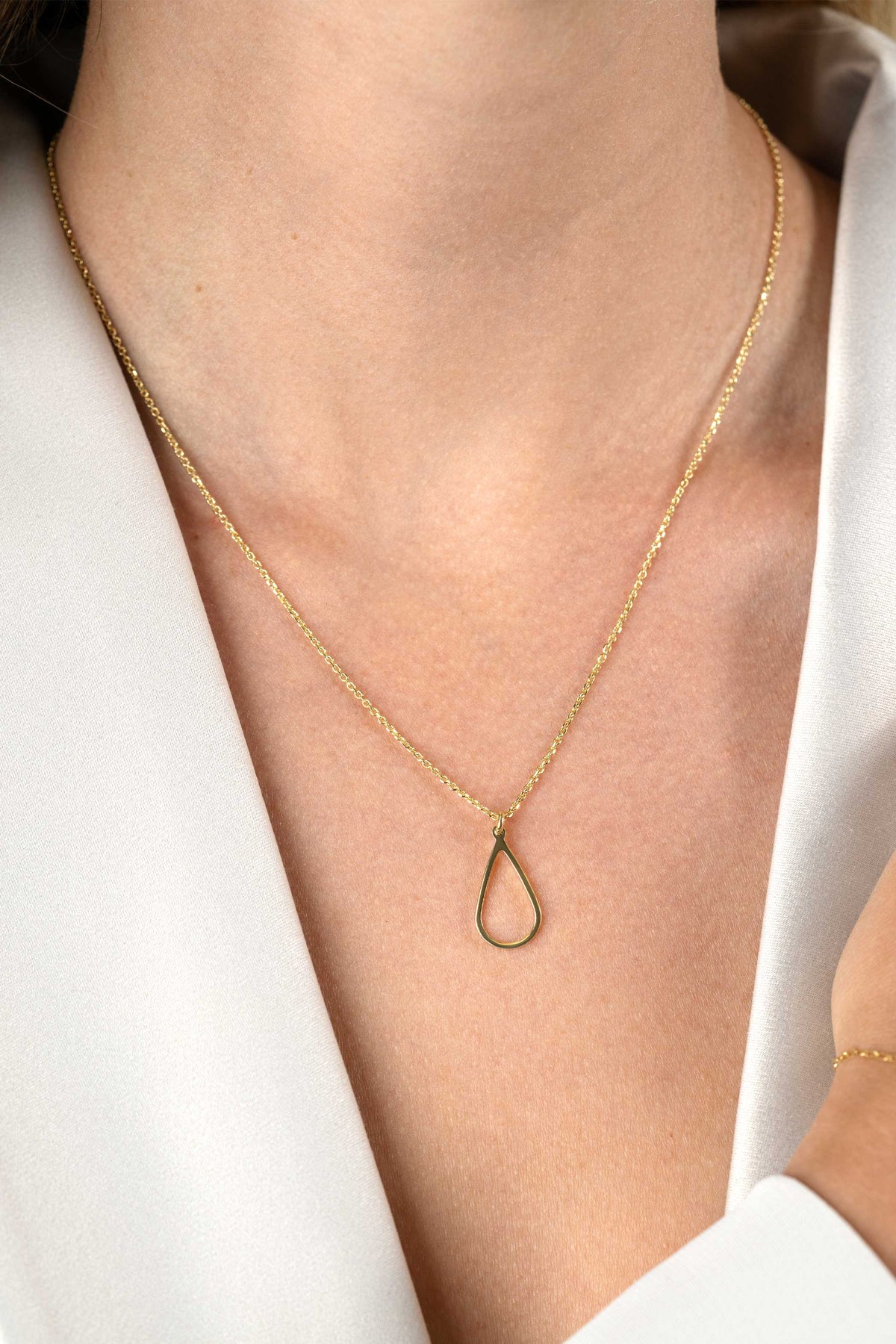 Collar de plata chapado en oro 42-45cm ZIC2635