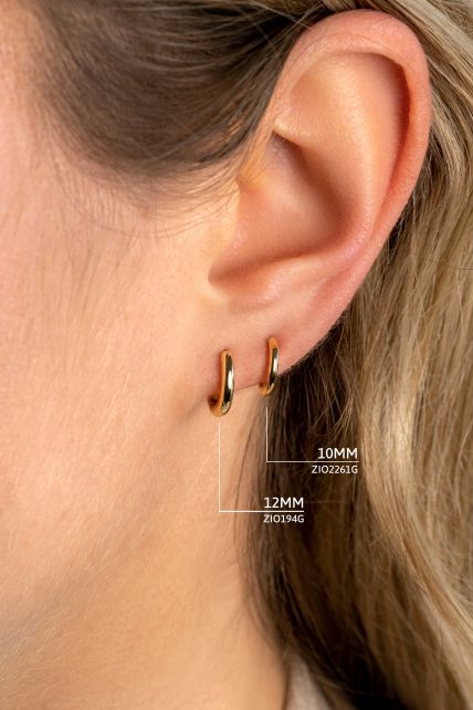 Zinzi Pendientes Chapado en Oro Zio194 G