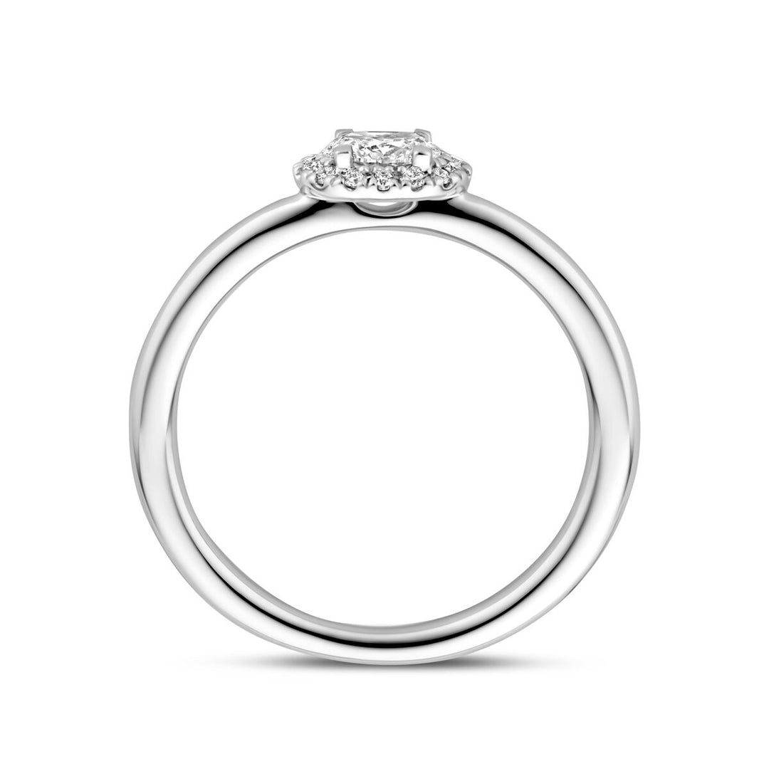 ring diamant 0.24ct h si 14K witgoud