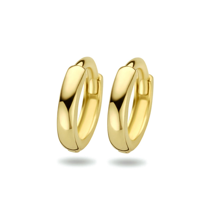 klapoorringen 1.6 x 8 mm 14K geelgoud