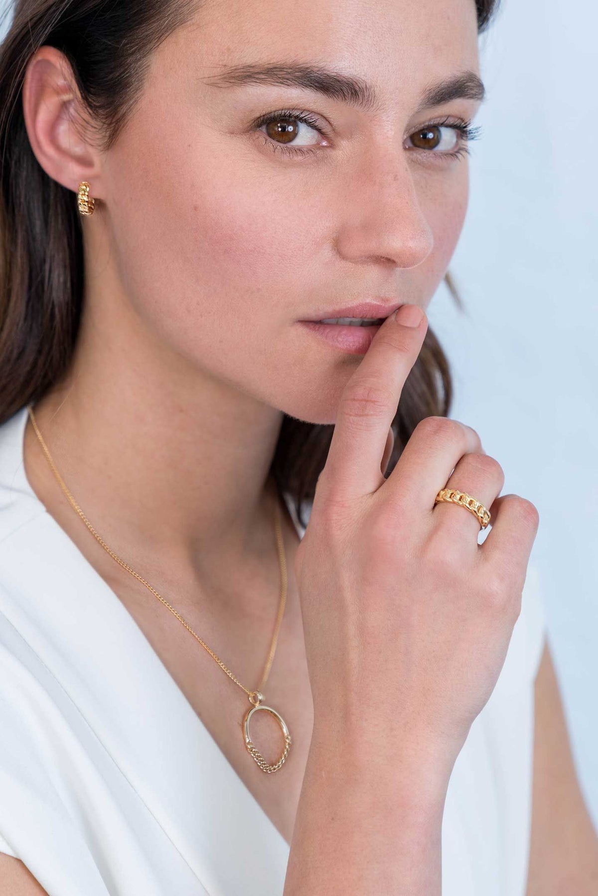 Anillo Chapado en Oro Zir2225