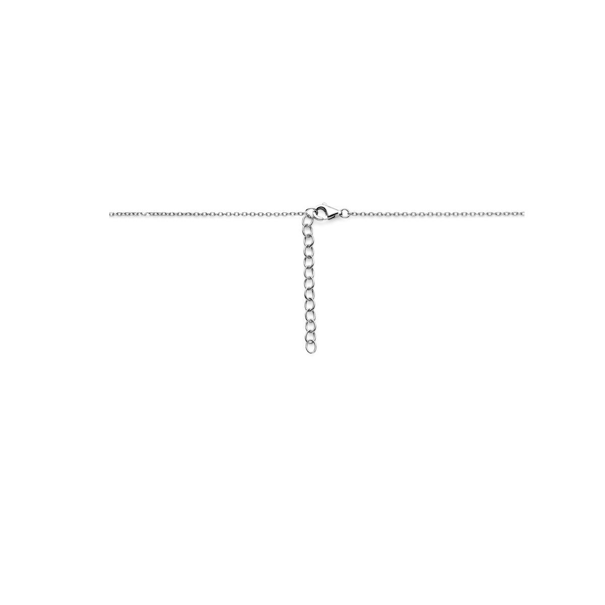 collar círculos 41 + 4 cm plata rodiado