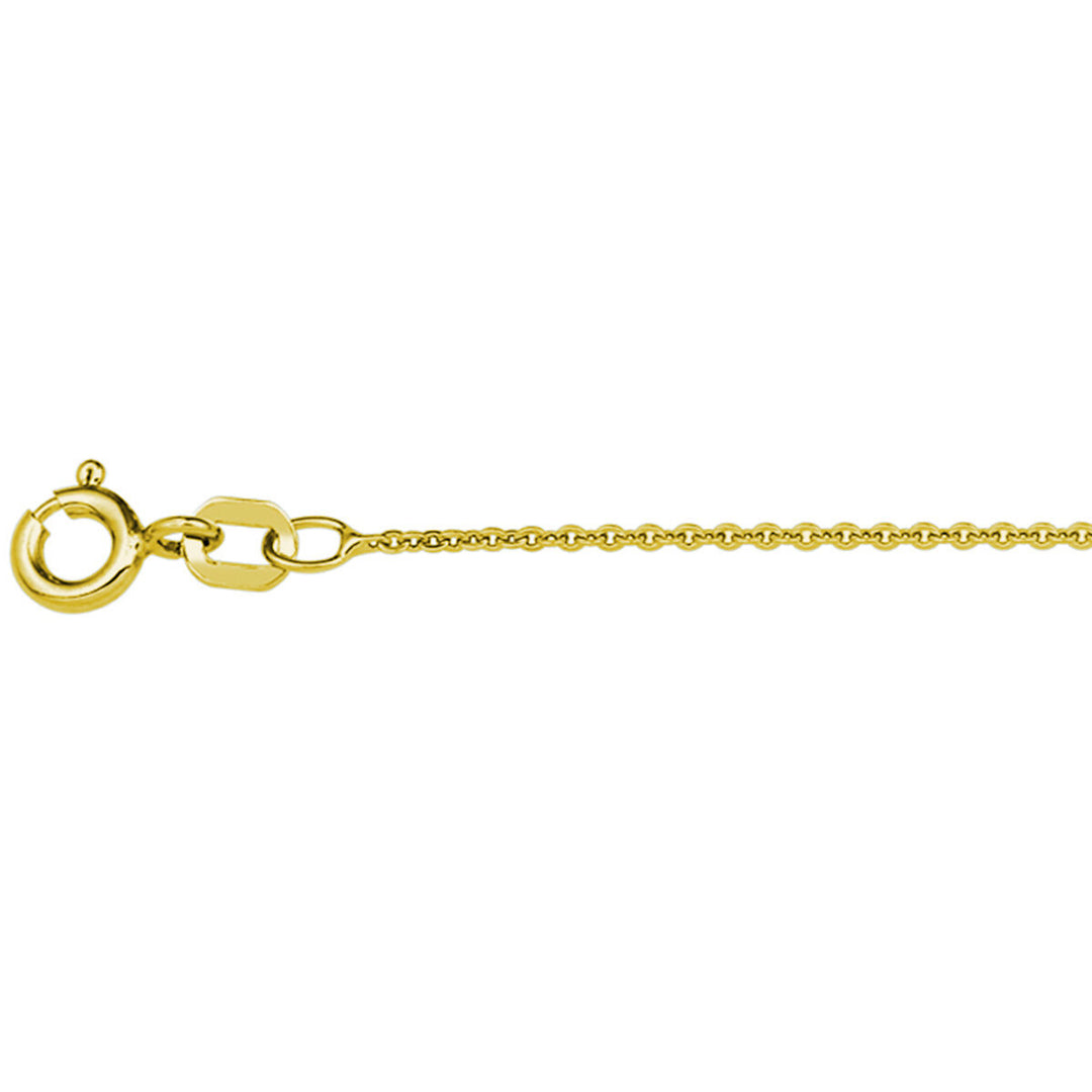 collier anker plat 1,1 mm 41 + 4 cm 3 micron zilver verguld (geel)
