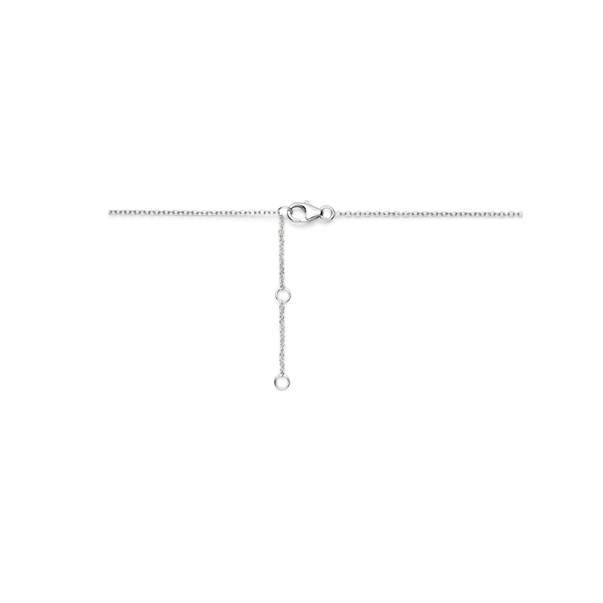 collar love 41 - 43 - 45 cm plata rodiada