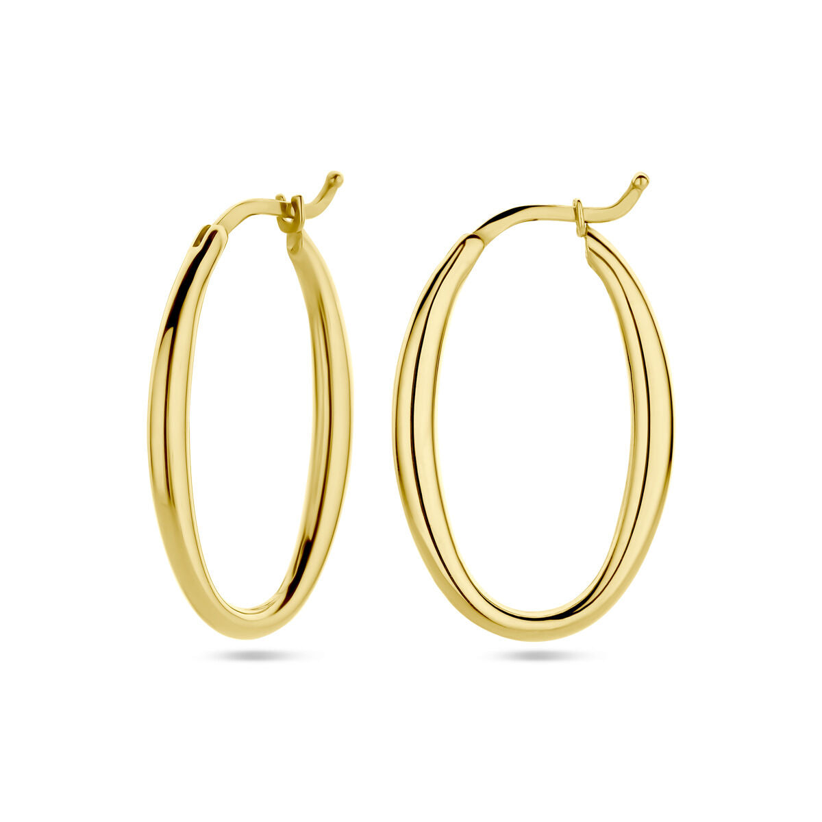 aros ovalados 14K oro amarillo