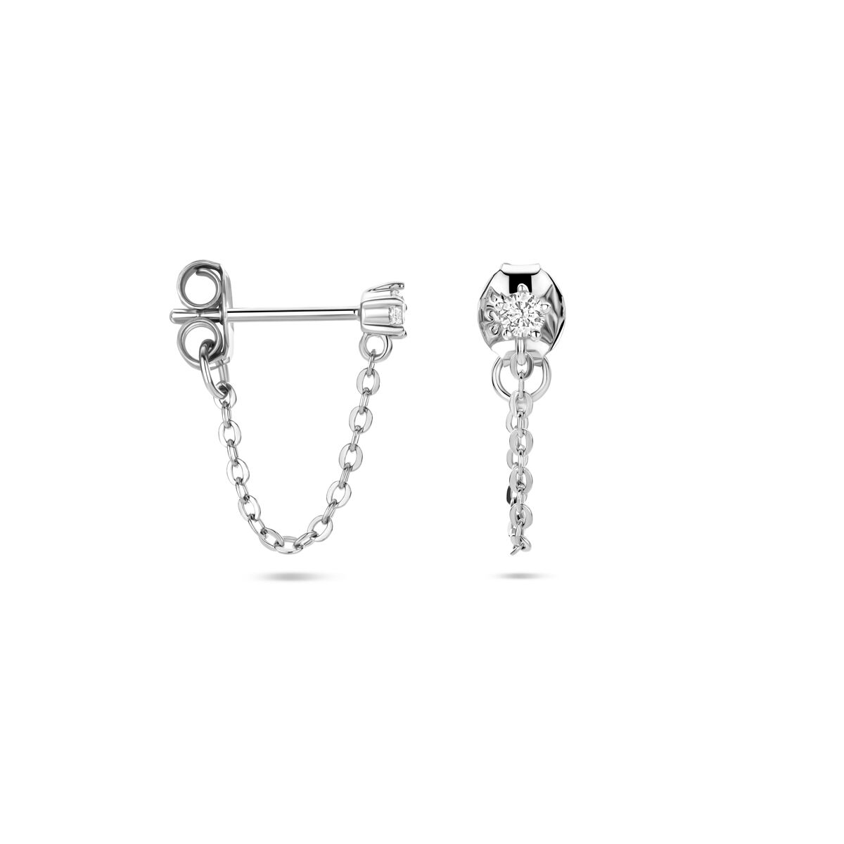 Pendientes de plata con circonitas – plata 925 rodiada