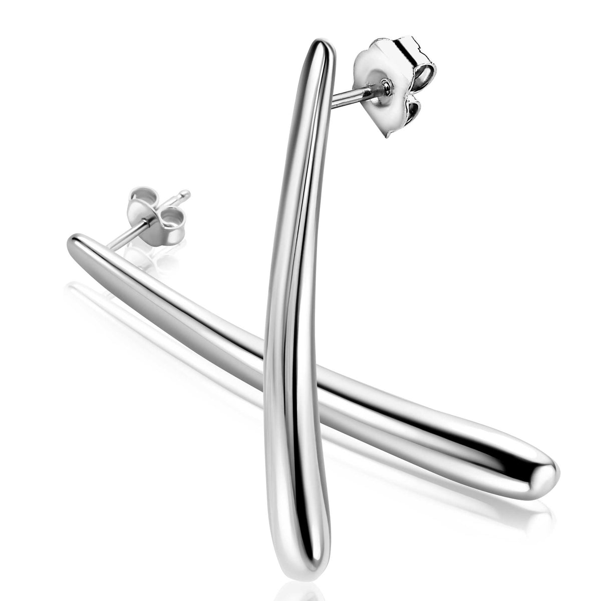Zinzi pendientes de botón plata ZIO2674