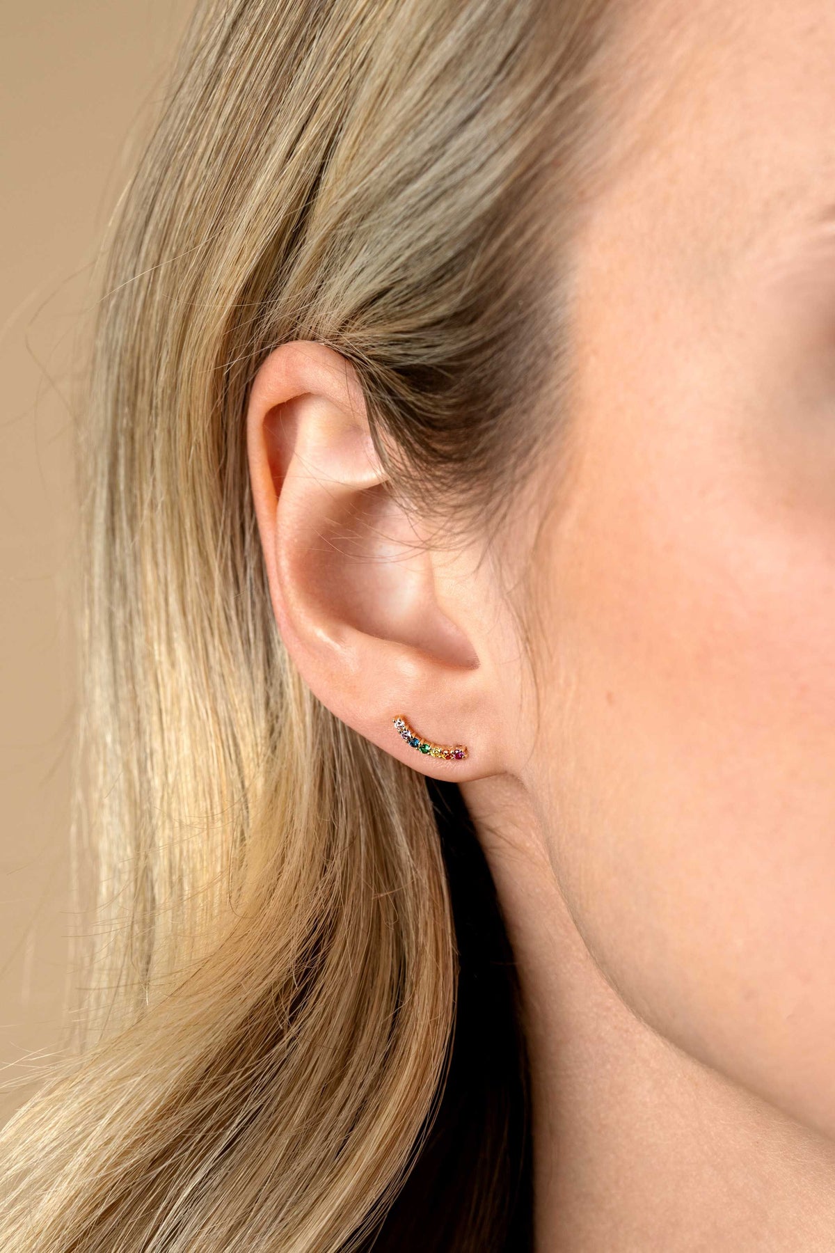Pendientes de Zinzi plata chapado en oro ZIO2592