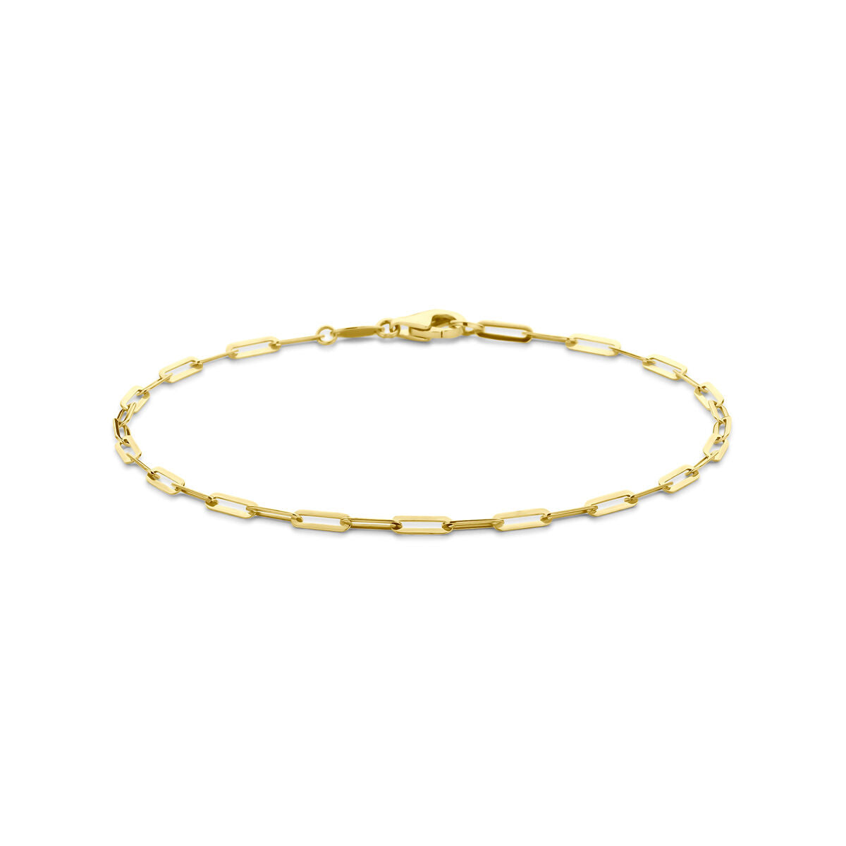 Pulsera de eslabones en color dorado de 9 quilates para dama.