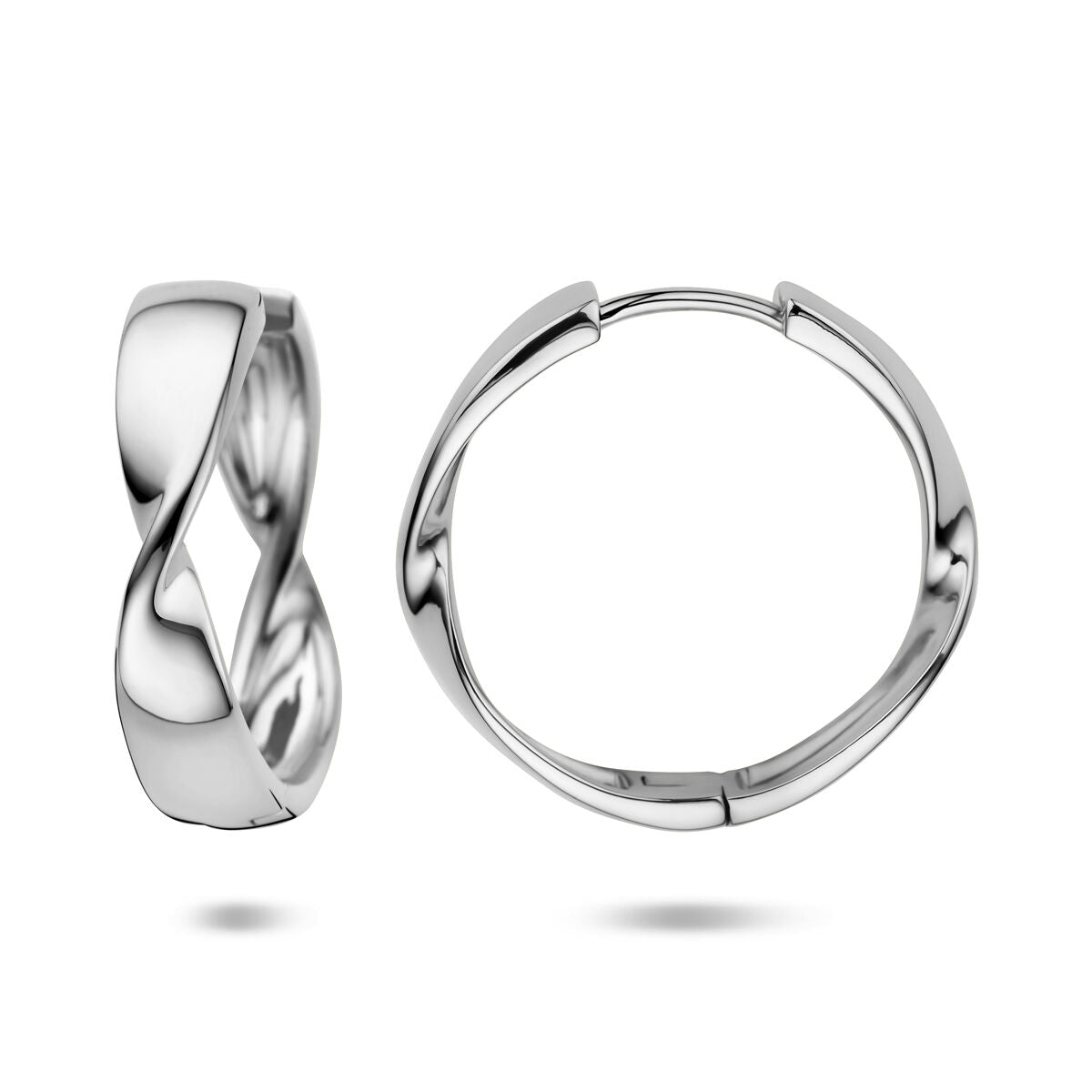 Aros de plata de mujer – 25 x 6 mm