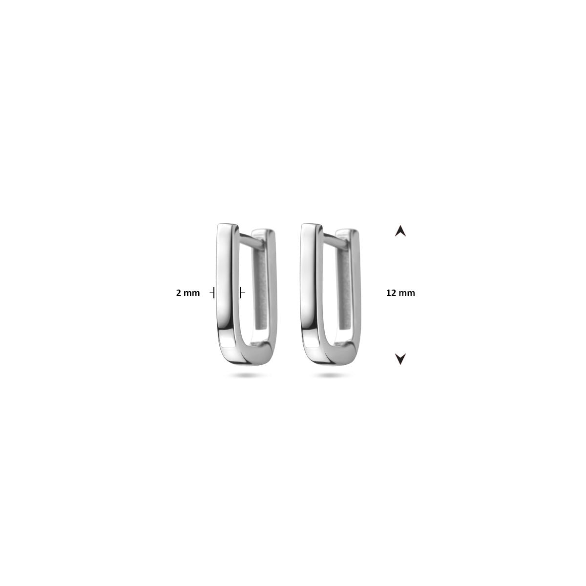 aros 12 mm plata rodiado