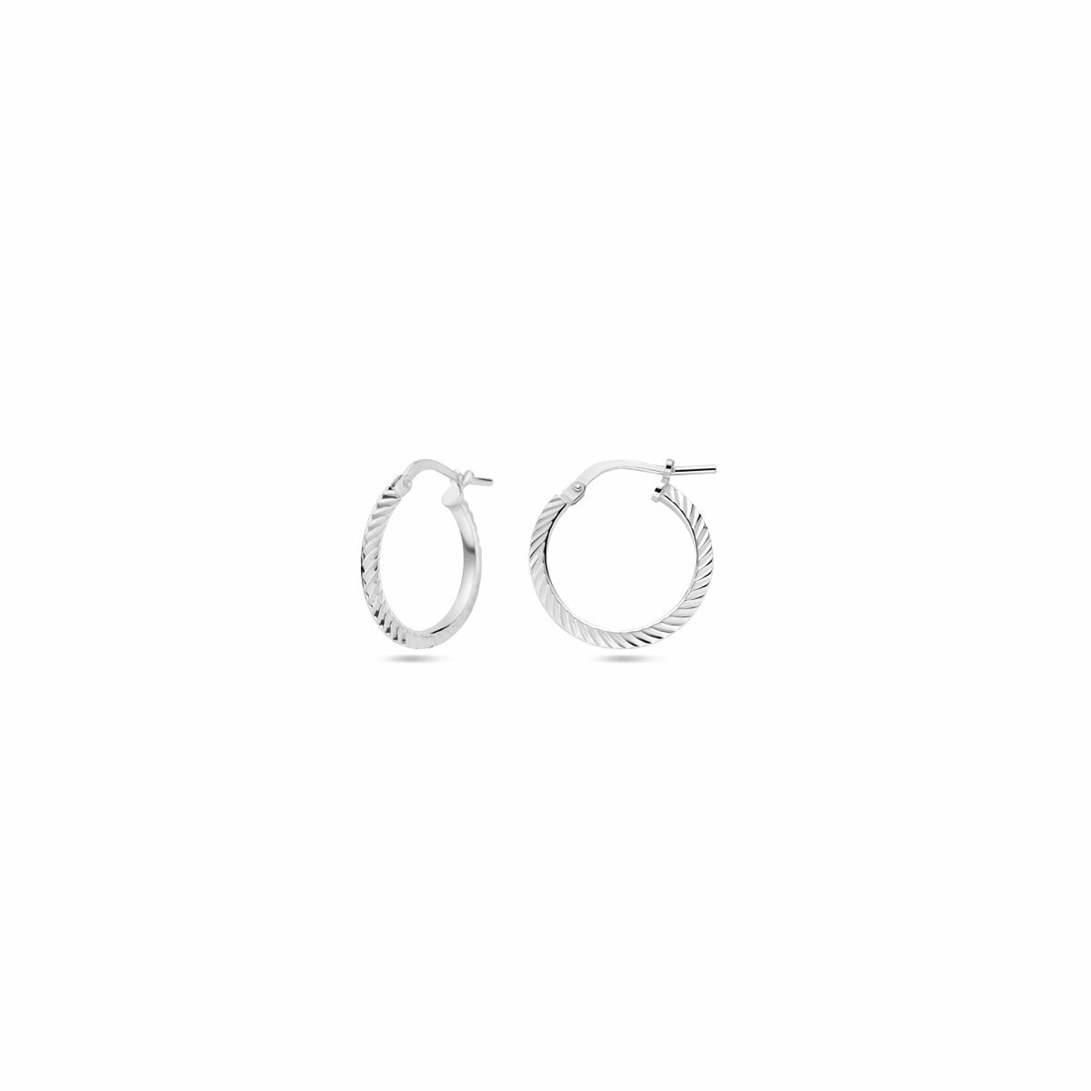 aros de plata diamantados rodiados