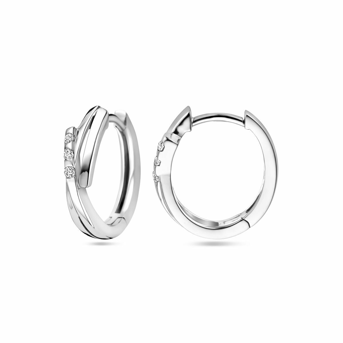 aros de circonita plata rodiada