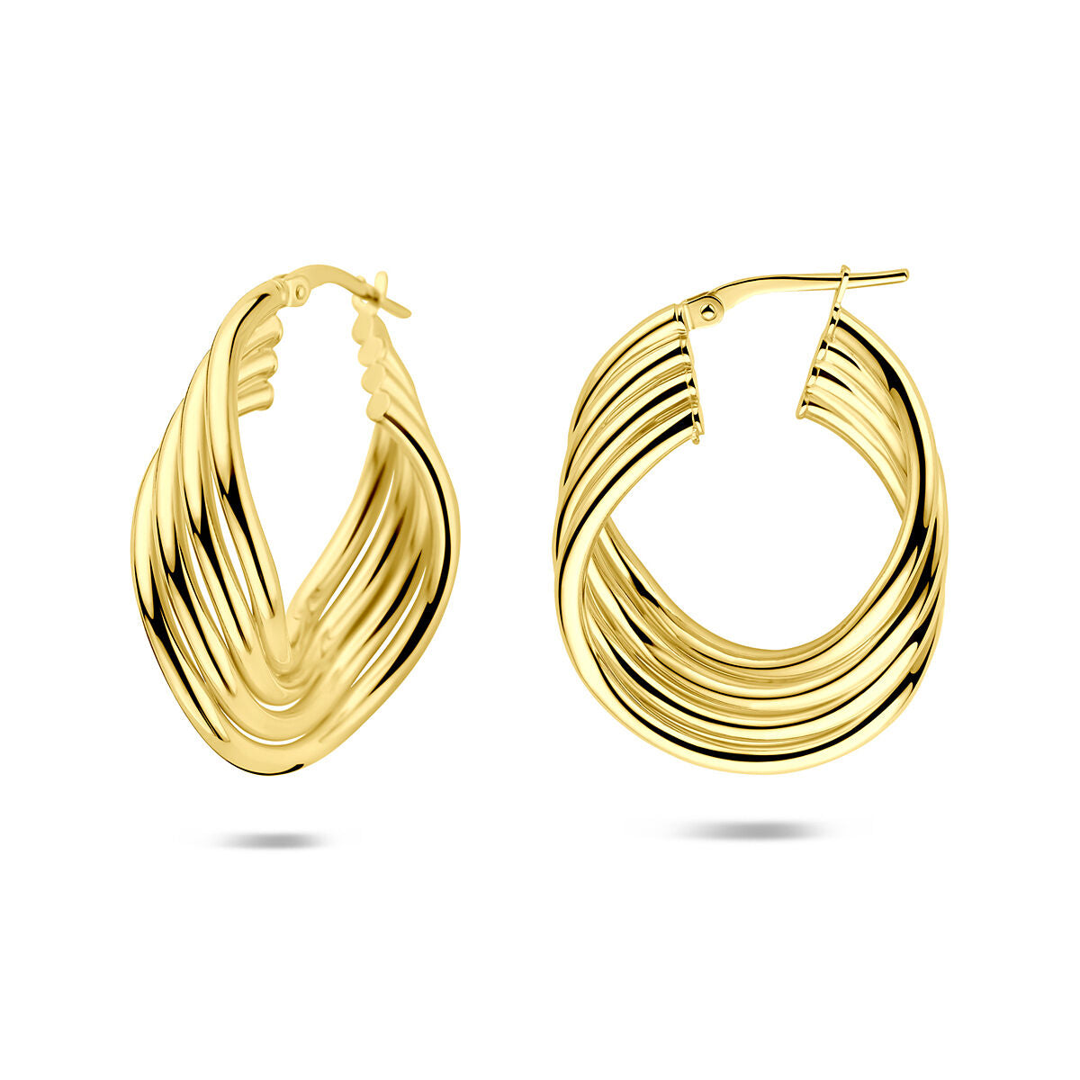Aros chapados en oro – plata 925 con baño de oro amarillo