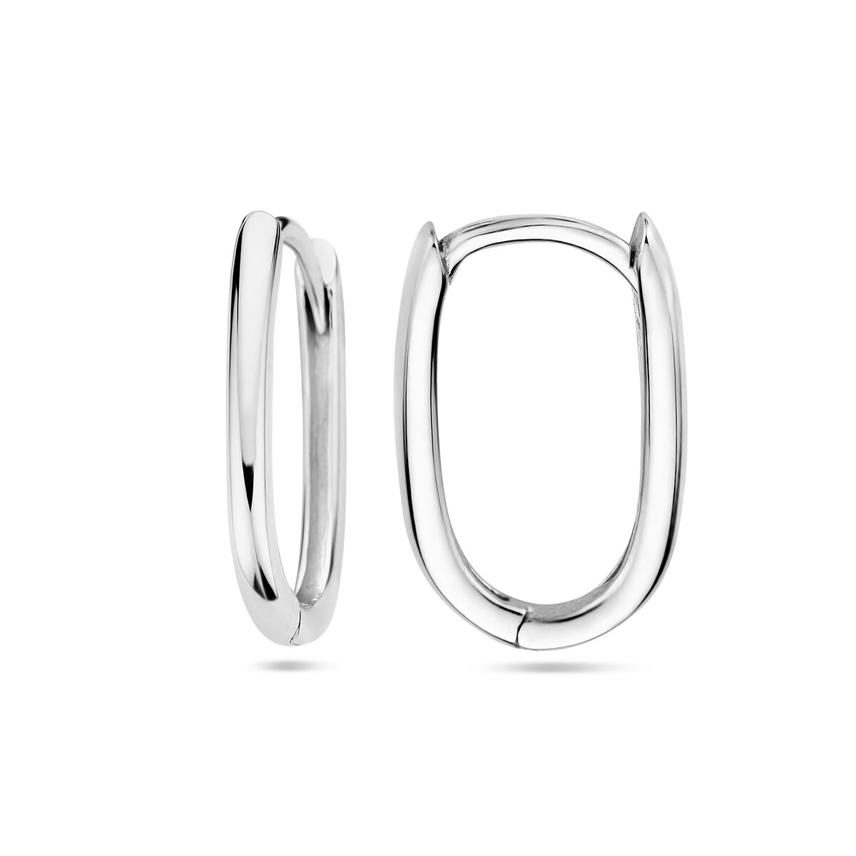 aros paperclip 14K oro blanco